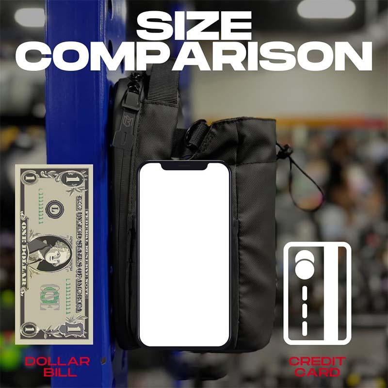 Magnetic Bottle Bag Sling Bag for Men and Women | Magnetic Gym Bag for Gym, Travel, Work, and Sports | Keep Your Items off the Dirty Gym Floor with Magnetic Attachment