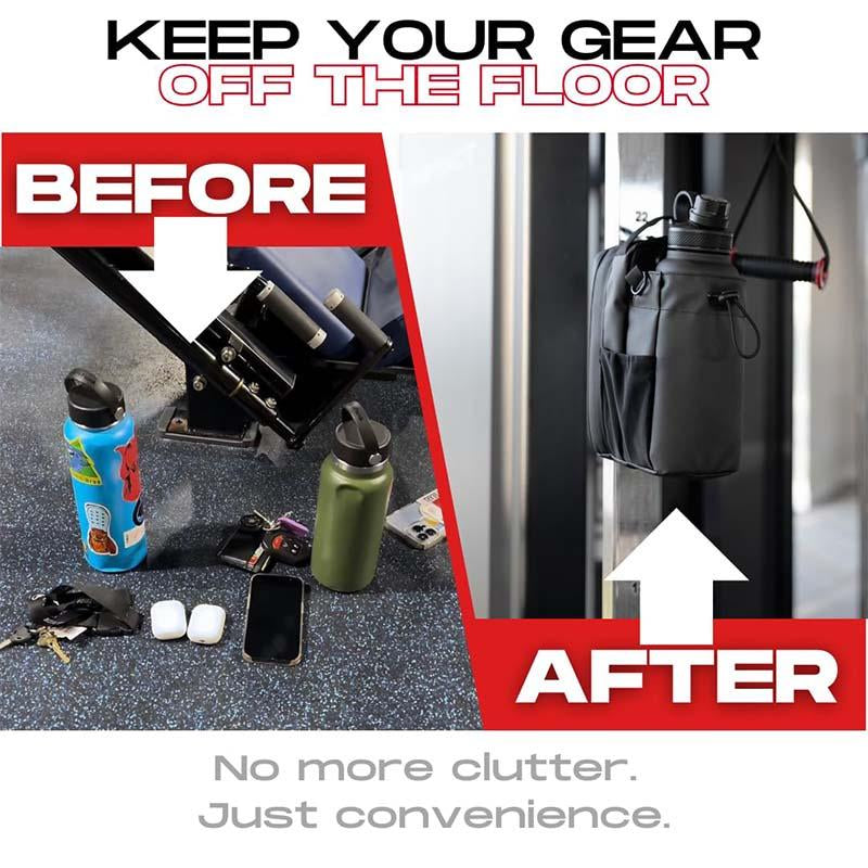 Magnetic Bottle Bag Sling Bag for Men and Women | Magnetic Gym Bag for Gym, Travel, Work, and Sports | Keep Your Items off the Dirty Gym Floor with Magnetic Attachment