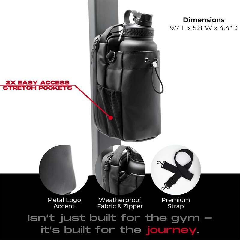 Magnetic Bottle Bag Sling Bag for Men and Women | Magnetic Gym Bag for Gym, Travel, Work, and Sports | Keep Your Items off the Dirty Gym Floor with Magnetic Attachment